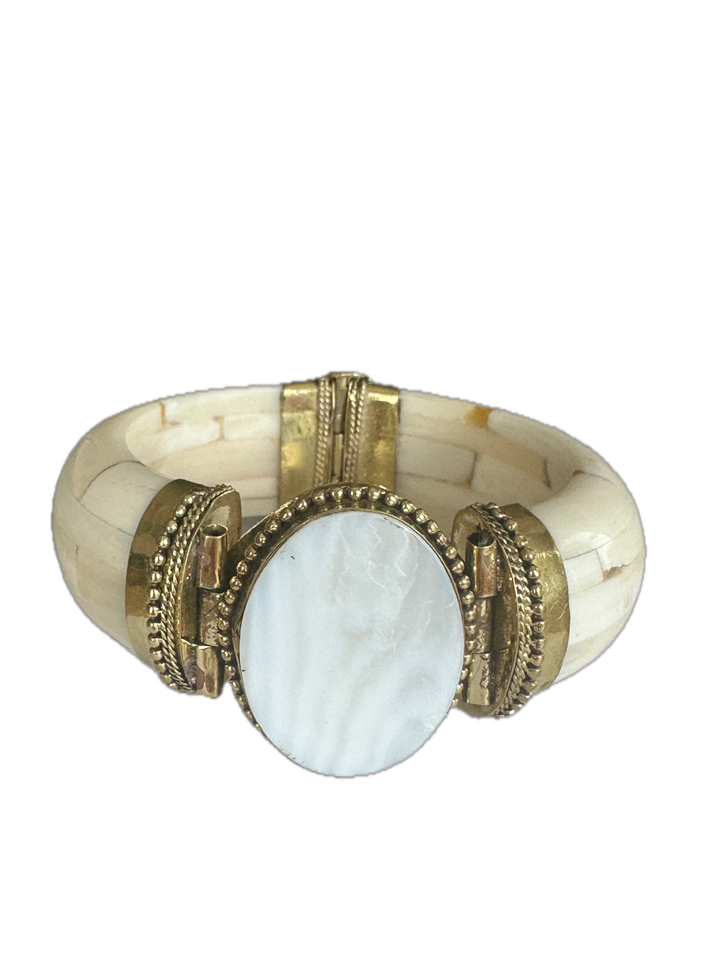 Signature Grayson Bangle Bracelet -  Pearl