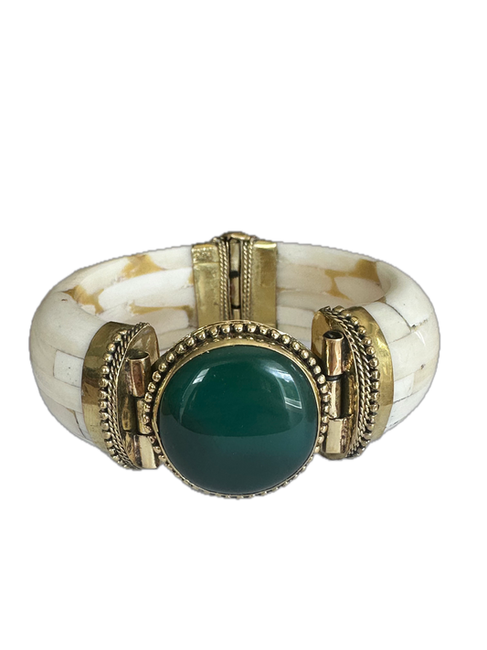 Signature Grayson Bangle Bracelet -  Emerald