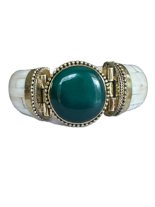 Signature Grayson Bangle Bracelet -  Emerald