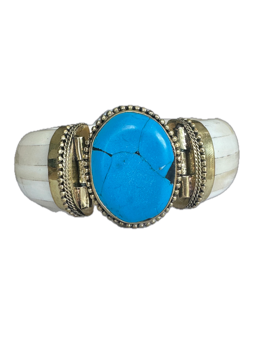 Signature Grayson Bangle Bracelet -  Turquoise