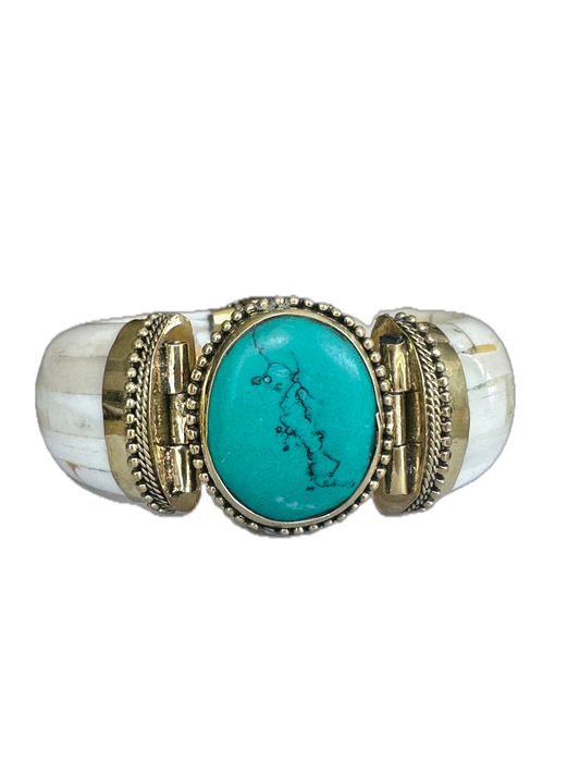 Signature Grayson Bangle Bracelet -  Aqua