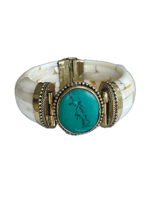Signature Grayson Bangle Bracelet -  Aqua