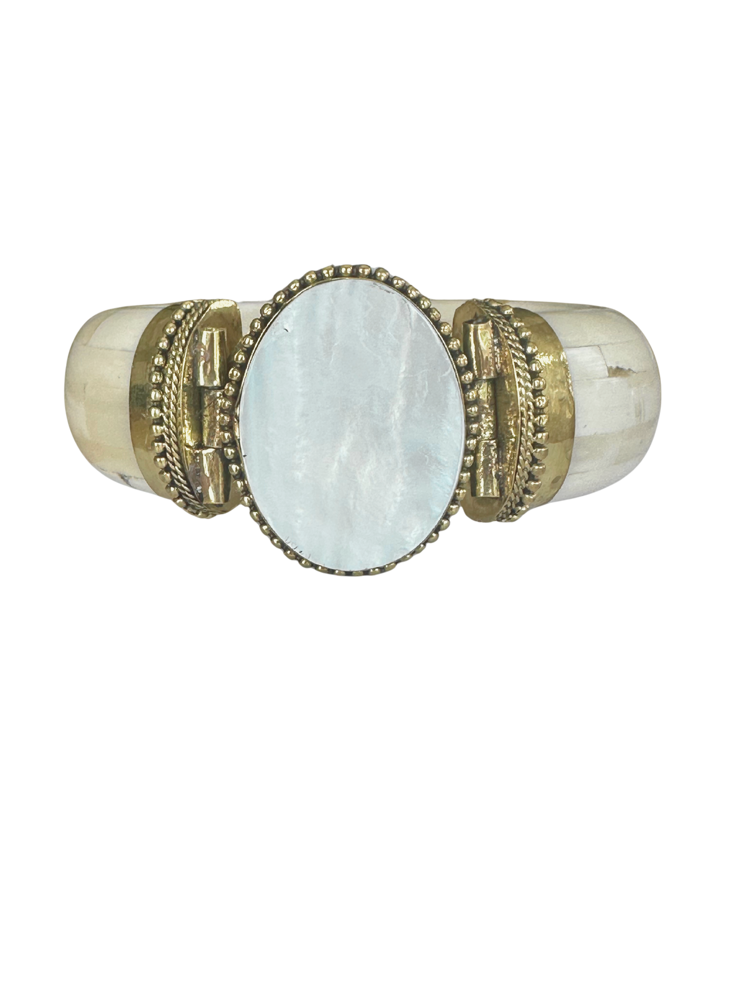 Signature Grayson Bangle Bracelet -  Pearl