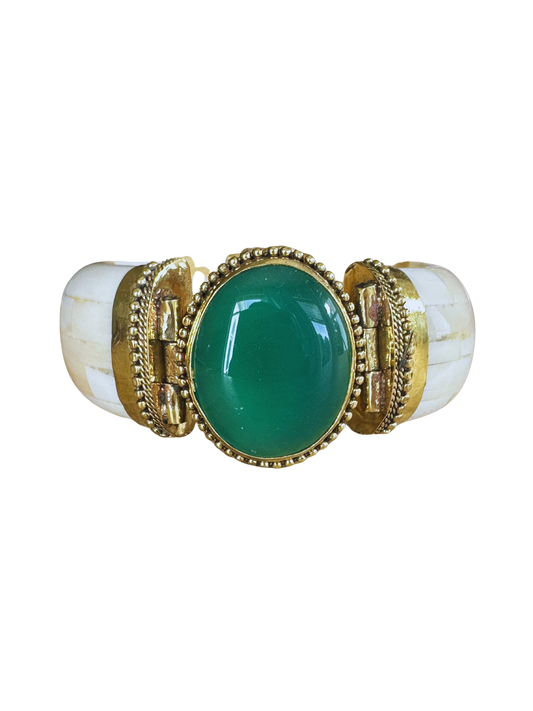 Signature Grayson Bangle Bracelet -  Jade